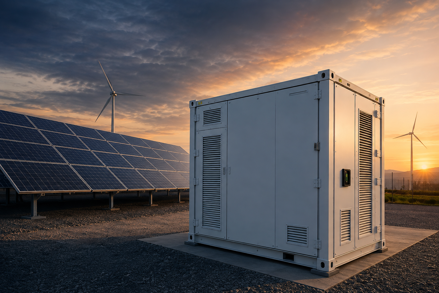 Sistema di accumulo BESS integrato con un impianto fotovoltaico